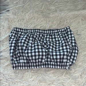 Gingham Tube Top